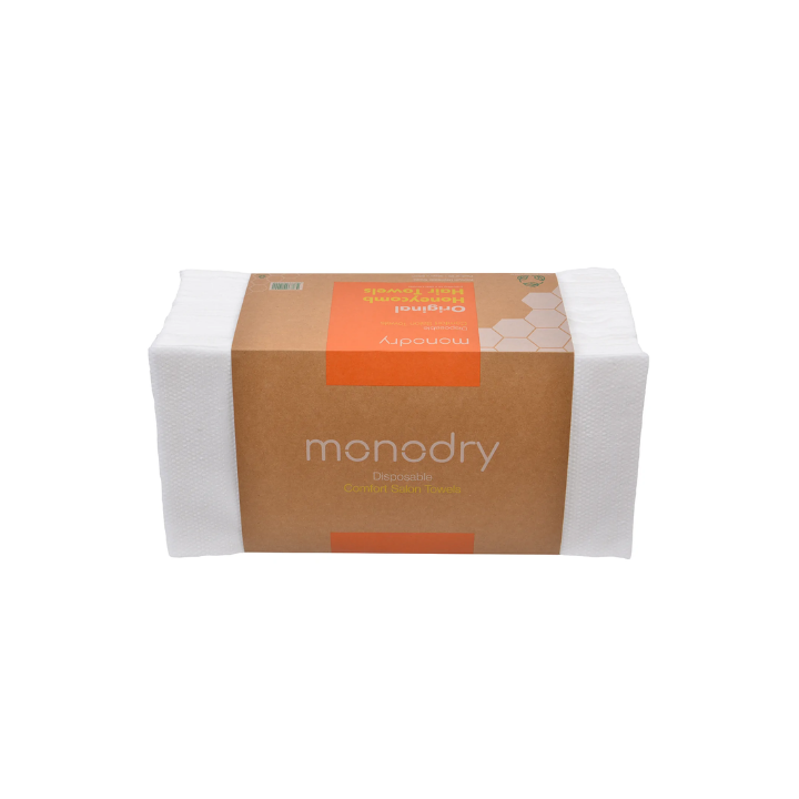 MonoDry Disposable (Biodegradable)  Premium Honeycomb Comfort Hair Towel Ultra Absorbent 40x80 cm (Pack of 50)